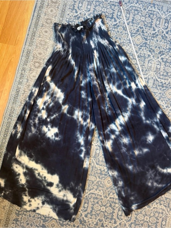 NATURAL LIFE Pants - NATURAL LIFE Tie-Dye Wide Leg Palazzo Pants